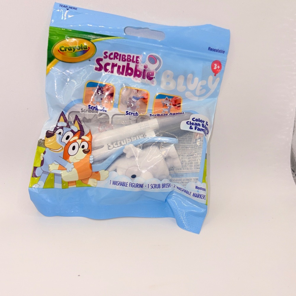 Crayola Scribble Scrubbie Bluey Pets Washable Figure Set 74-0246-0-200